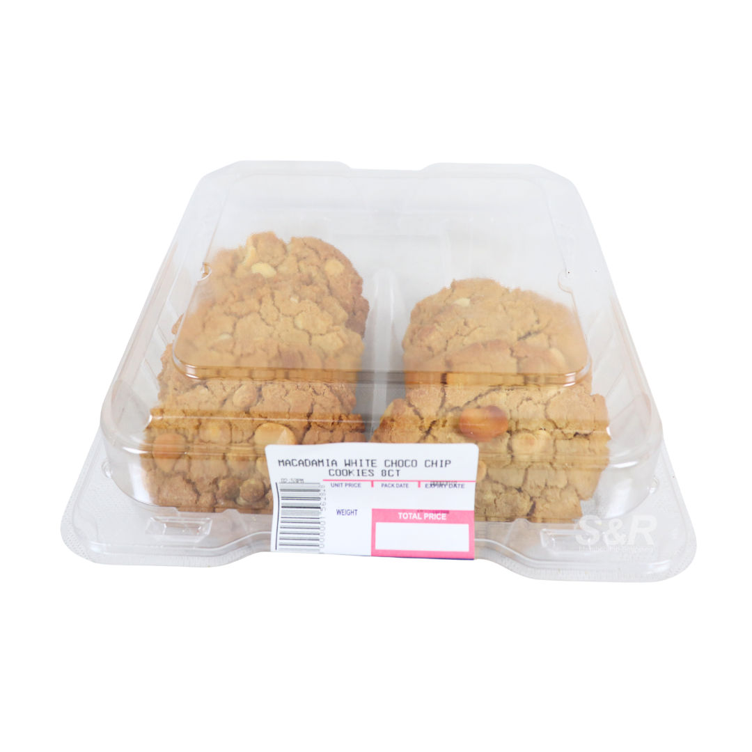 S&R Macadamia White Chocolate Chip Cookies 8 pieces
